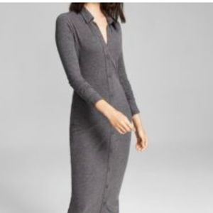 Women’s ribbed polo mini dress